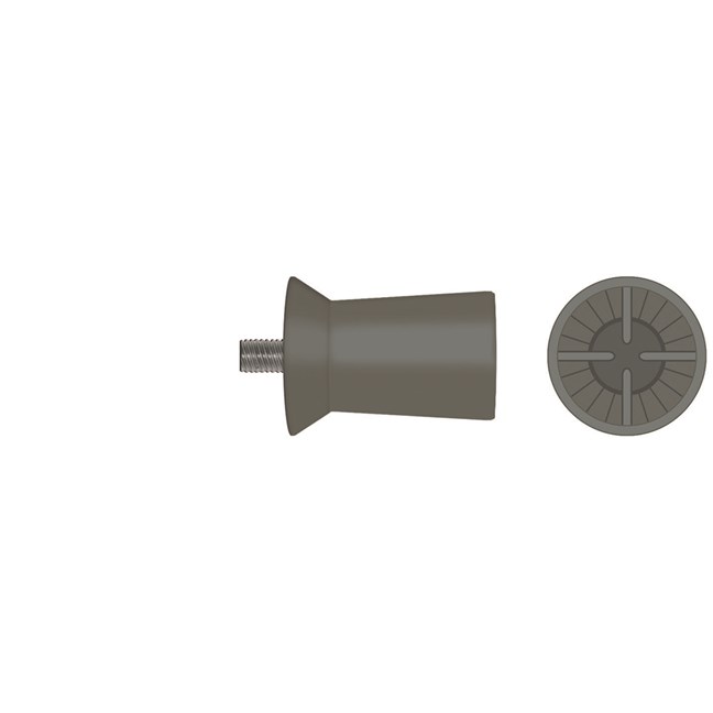 Prophy Cups Screw-Type Firm, Laminated, Dark Grey
