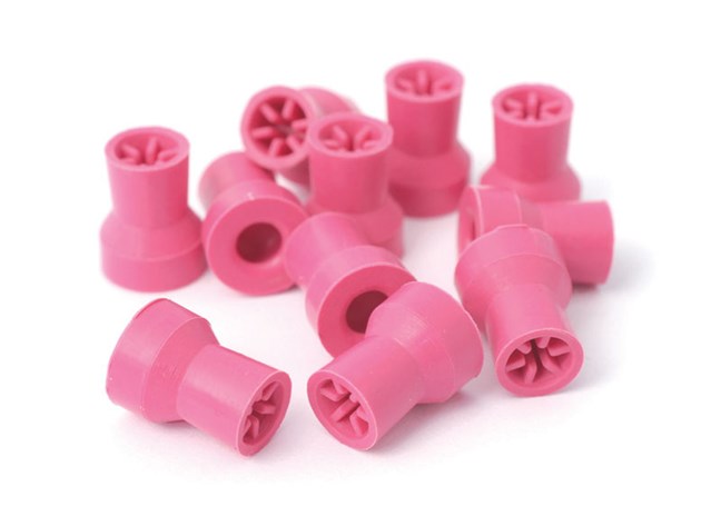 Latex-free Rubber Cups Snap-on Soft - Pink