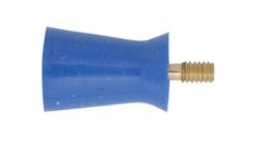 Latex-free Rubber Cups Screw-in Hard - Blue 