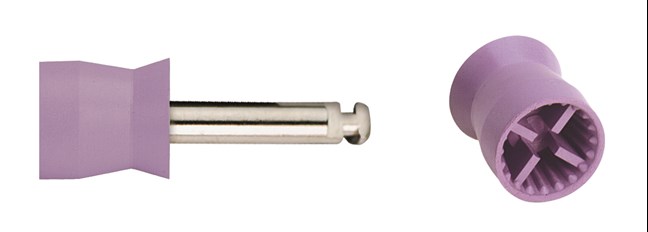 Young Prophy Cups Petite Webbed, Short, Purple, Soft, Latex Free, Latch Type