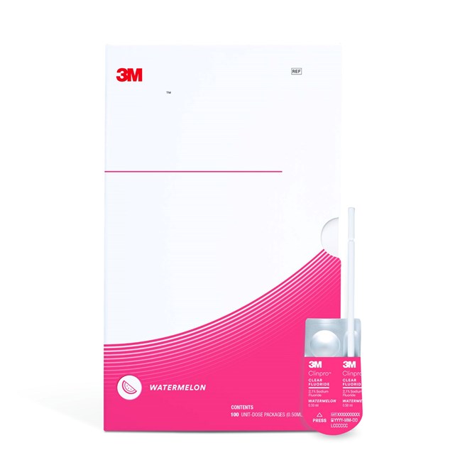 Clinpro Clear Fluoride Treatment Waterrmelon Flavour, 0.5 ml Unit Dose