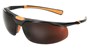 Safety Glasses Amber Lens, Black Frame