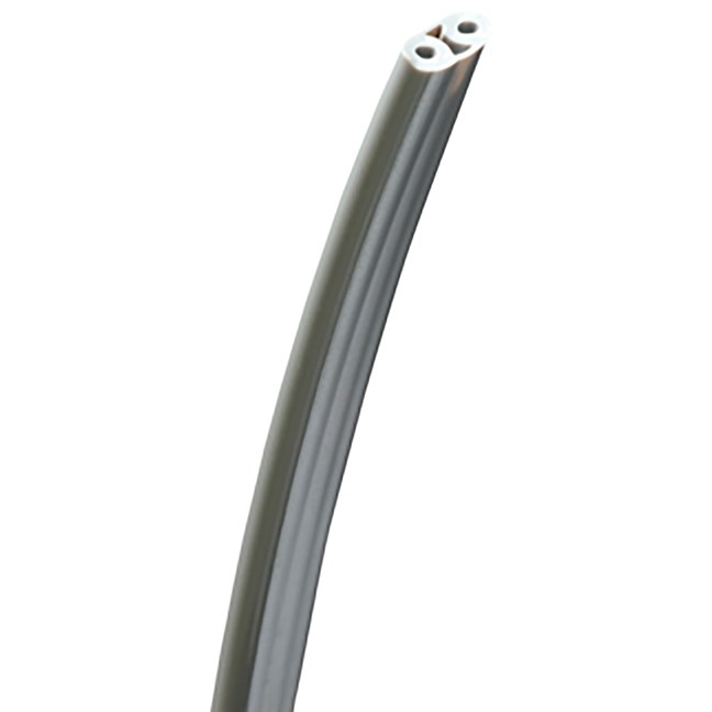 2 Hole Straight Tubing Grey