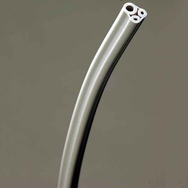 3 Hole Straight Tubing Grey