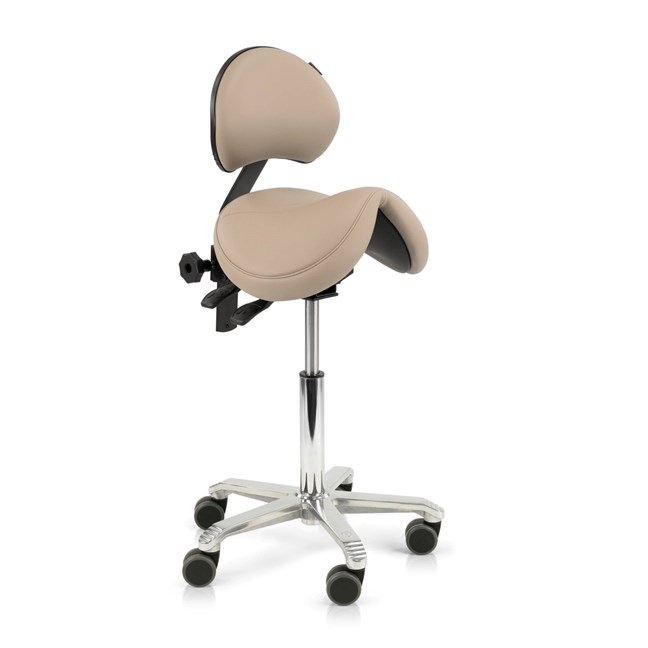 Jumper High Saddle with backrest & adjustable seat tilt