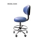 DS4N Stool Nurses Double Curvature Backrest Koala Light Grey 