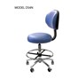 DS4N Stool Nurses Double Curvature Backrest Koala Light Grey