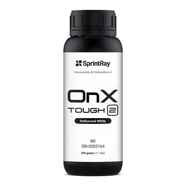 SprintRay OnX Tough 2 Resin - Hollywood White - 500g