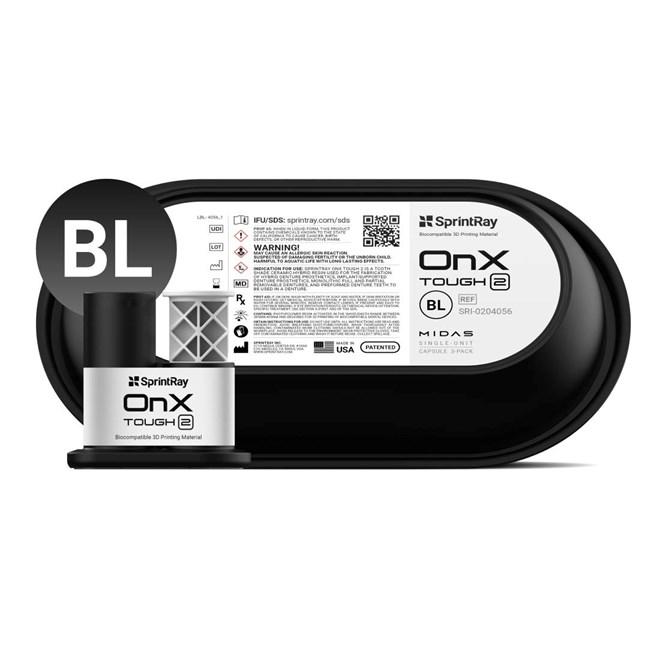 SprintRay OnX T2 - Bleach MIDAS Capsule 3 Pack