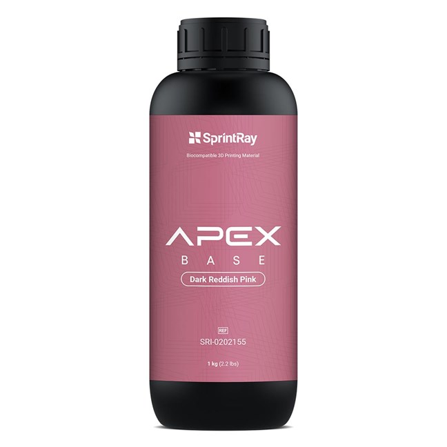 SprintRay Apex Base Dark Reddish Pink