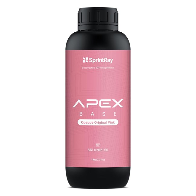 SprintRay Apex Base Opaque Original Pink