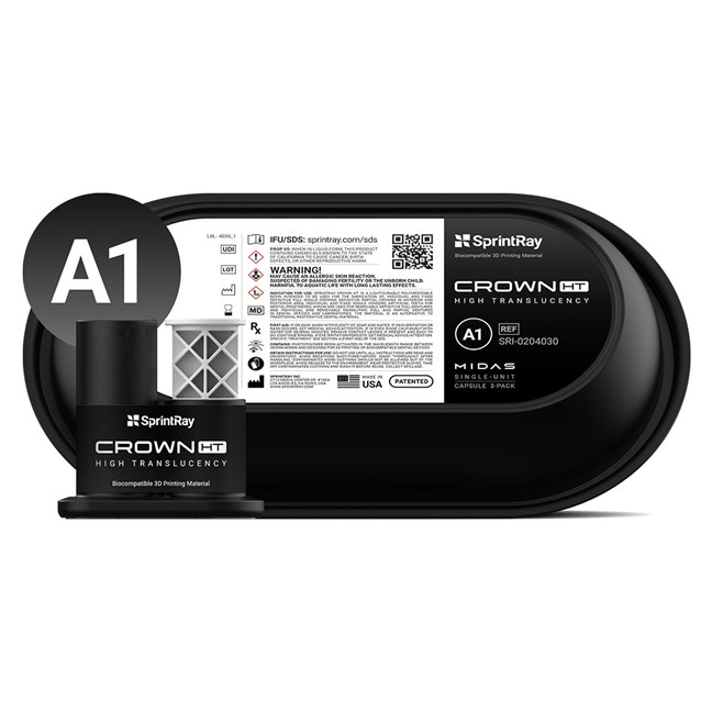 SprintRay Crown HT A1 Single Unit Capsules