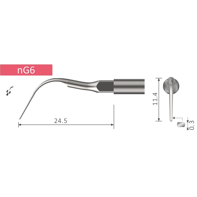 UnoDent NG6 Scaling Tip - NSK Type