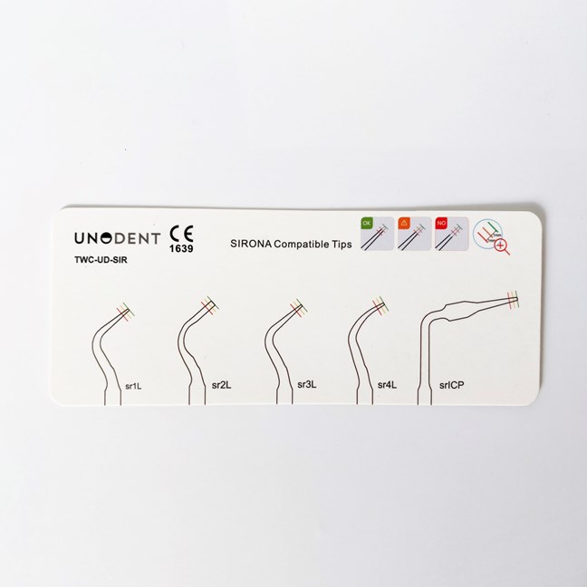UnoDent Tip Wear Card Sirona Compatible Tips