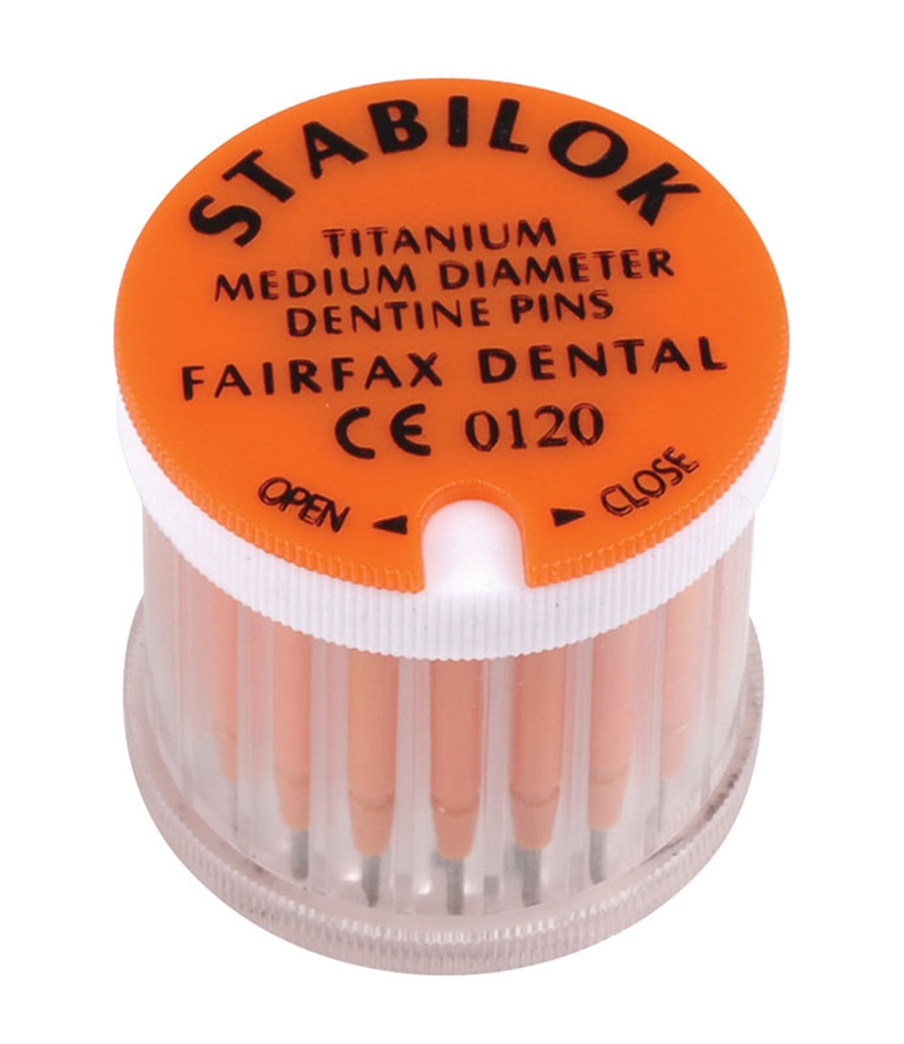 Stabiloc Pin RIS655 : Stabilok Pins Titanium Medium Orange
