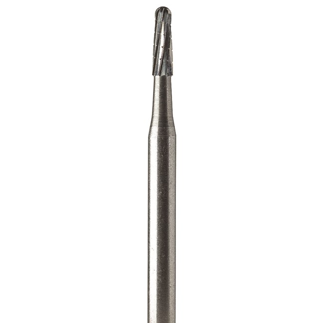 Oral Surgery Burs - Tungsten Carbide Non-Sterile 1702 (016) Domed Taper Fissure Cross Cut Stryker Shank 4 (44.5mm)