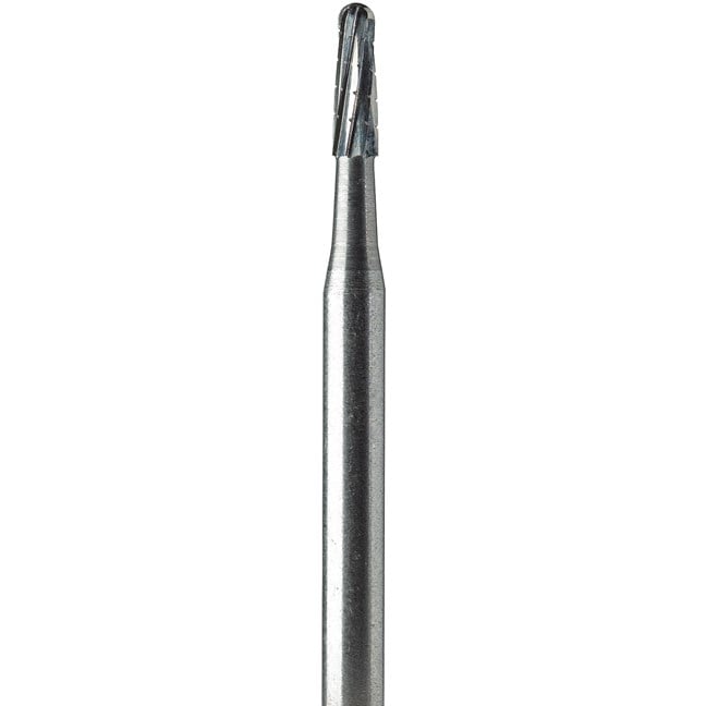 Oral Surgery Burs - Tungsten Carbide Non-Sterile 1703L (021) Domed Taper Fissure Cross Cut Stryker Shank 5 (59mm)
