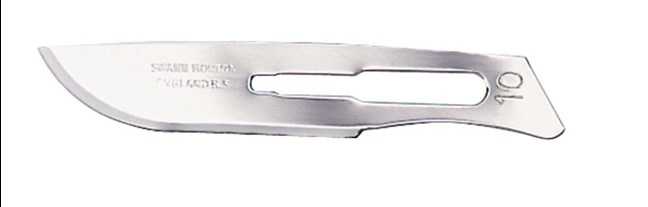 Scalpel Blades - Red, Sterile, Carbon Steel No. 10 (0201)