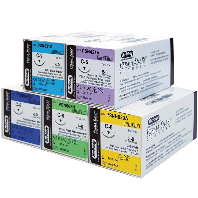 Suture PGA 4-0 Reverse Cut, 3/8 Circle 18.7mm