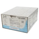 Mersilk Black Suture W328H. Length: 45cm, Gauge: 3/0 