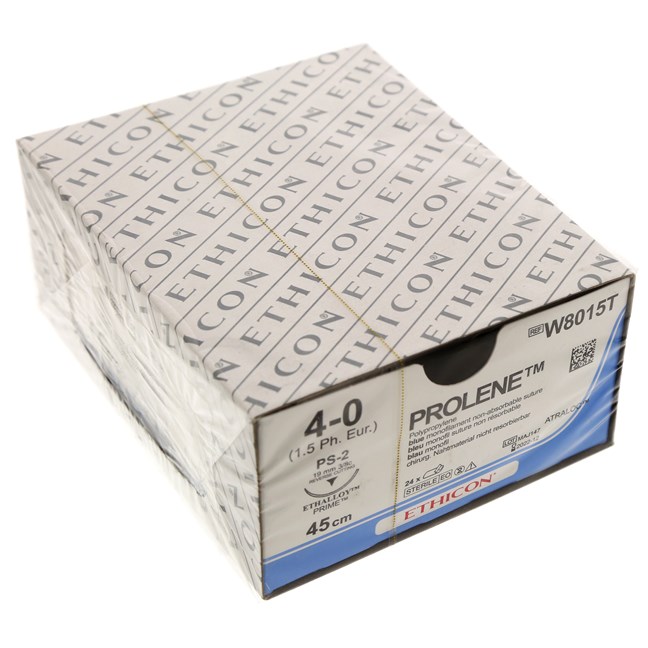Prolene Blu Suture 45cm M1.5 W8015T 4/0