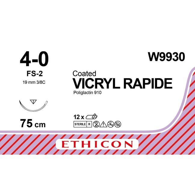 Vicryl Suture W9930 Length: 75cm , Gauge: 4-0