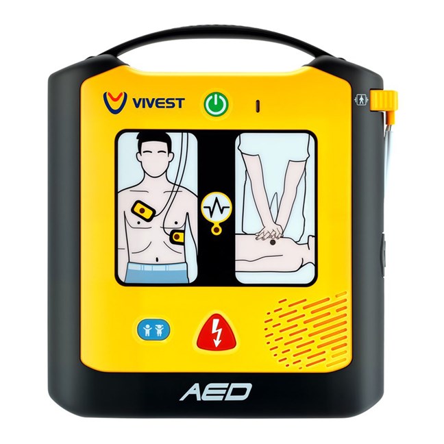 ViVest PowerBeat X1 - Automated External
Defibrillator (Pictograms) Yellow