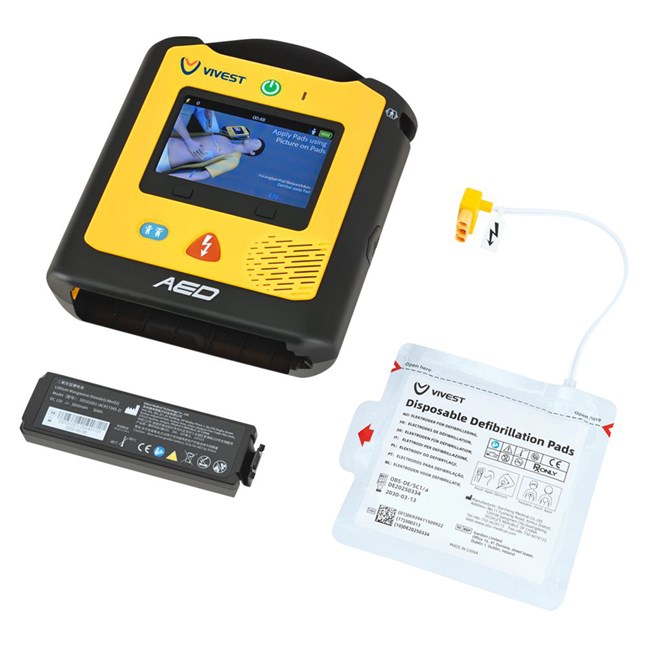 ViVest PowerBeat X3 - Semi-automatic AED With LCD Display