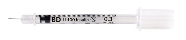 Insulin Syringe Microfine 0.3ml 30G x 8mm