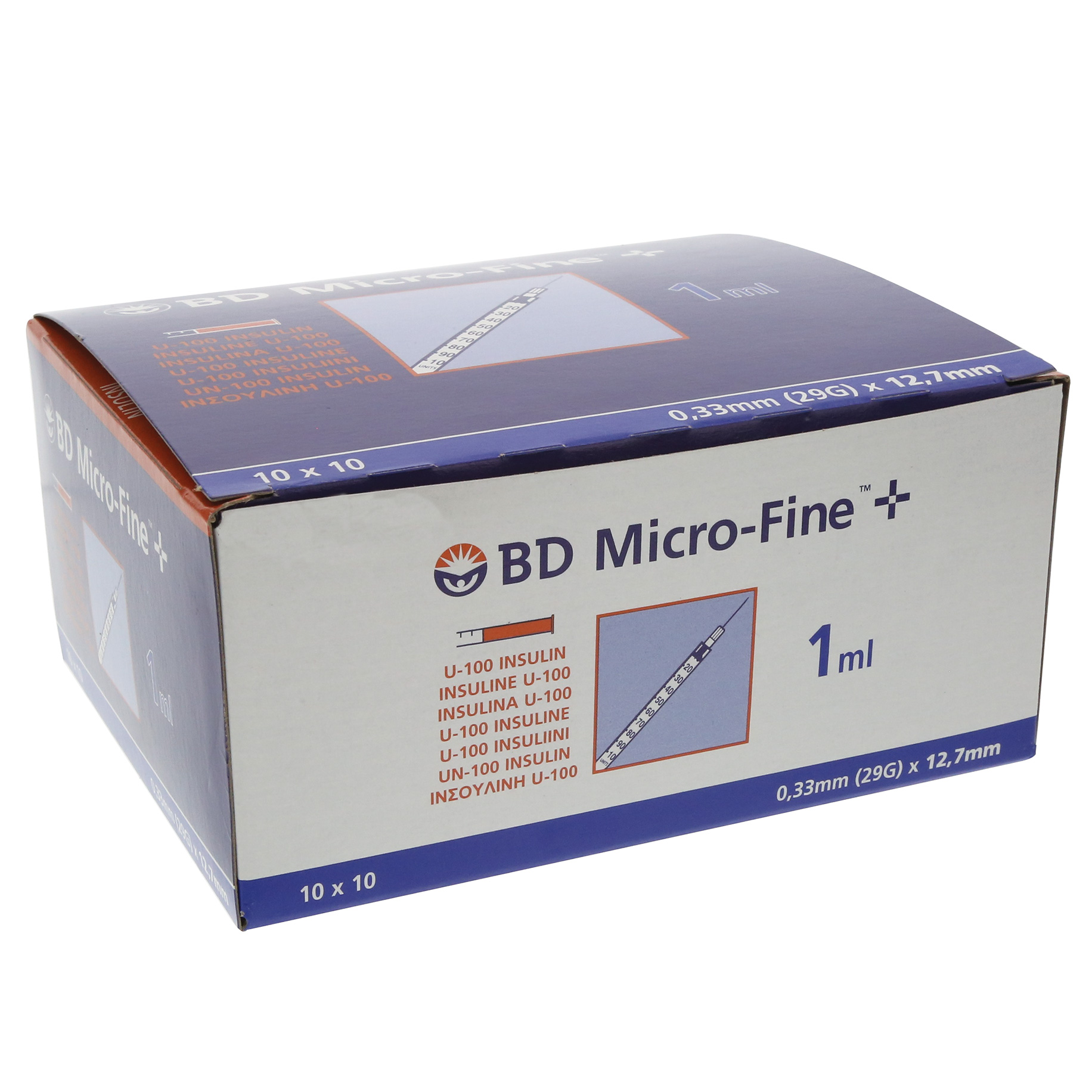 Insulin Syringe Microfine 1ml 29G 12.7mm 