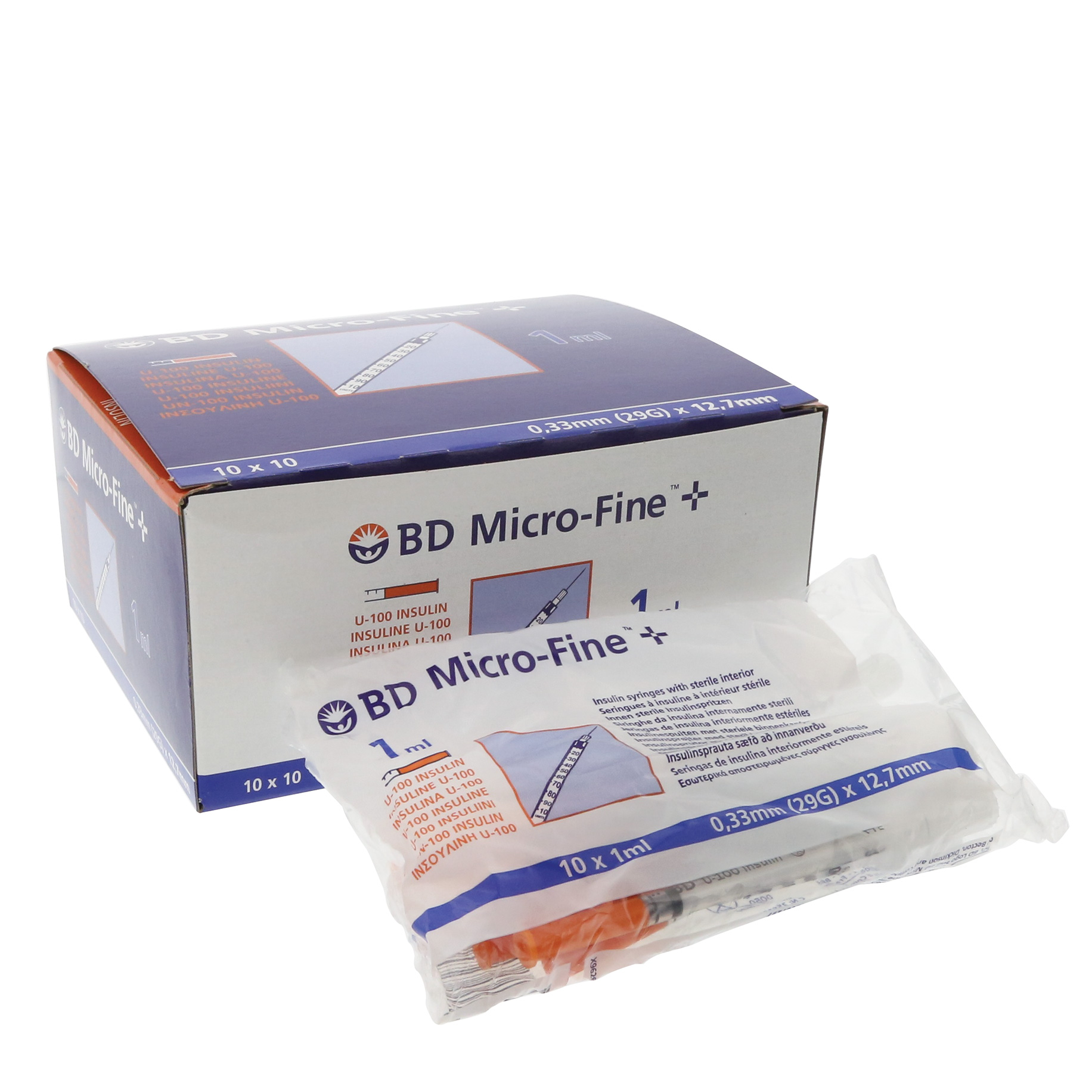 Insulin Syringe Microfine 1ml 29G 12.7mm 
