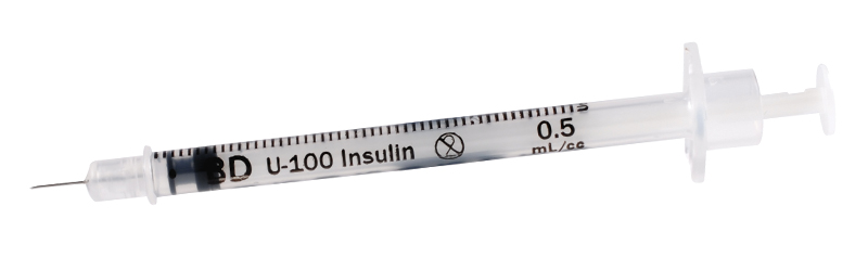 Insulin Syringe Microfine 0.5ml 30G x 8mm 