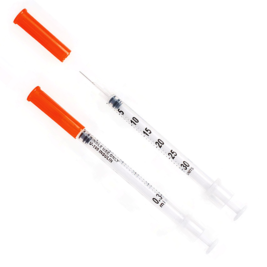 Syu100 Sterile Insulin Syringes With Needles 0 3ml 30g X 8mm