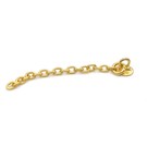 Eruption  Extrusion Chain Gold Eyelet Round Base 