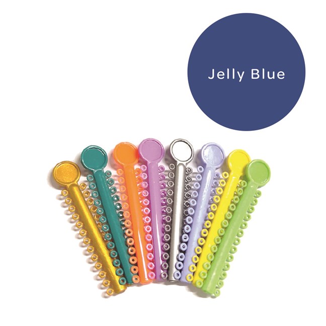 Elastomeric Ligatures Regular Jelly Blue