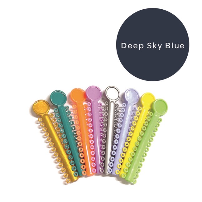Elastomeric Ligatures Regular Deep Sky Blue