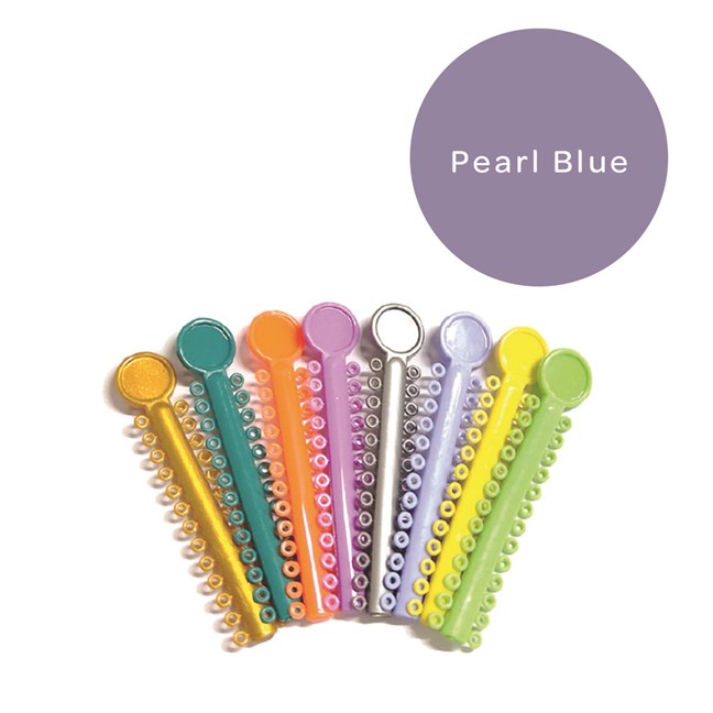 Elastomeric Ligatures Regular Pearl Blue