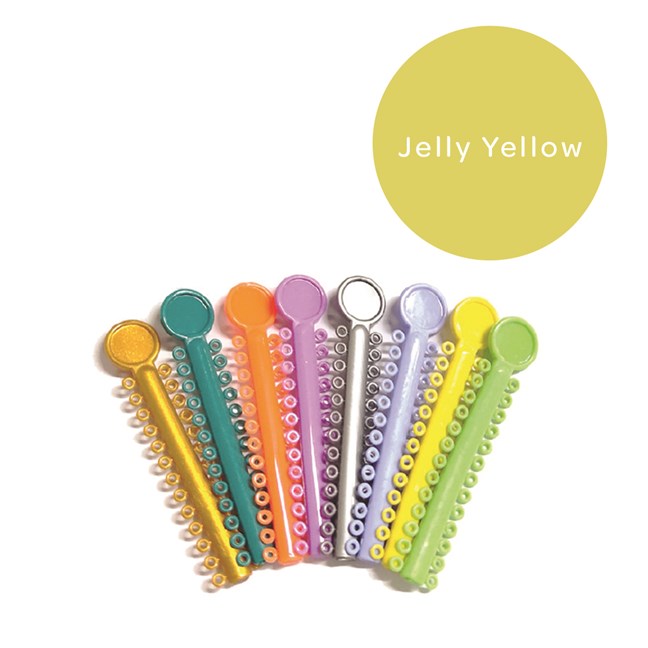 Elastomeric Ligatures Regular Jelly Yellow