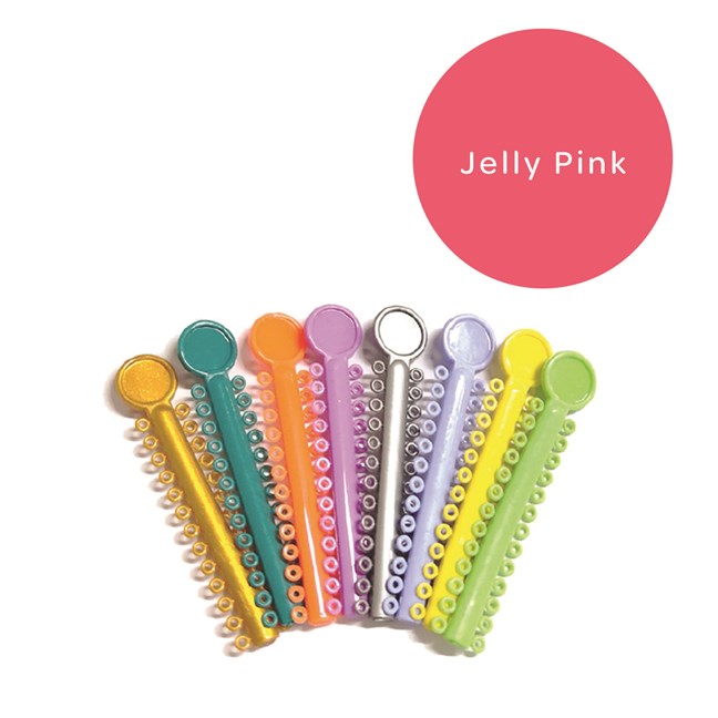 Elastomeric Ligatures Regular Jelly Pink