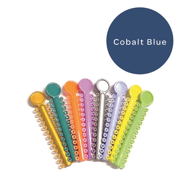 Elastomeric Ligatures Regular Cobalt Blue
