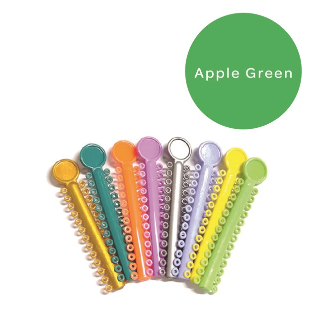 Elastomeric Ligatures Regular Apple Green