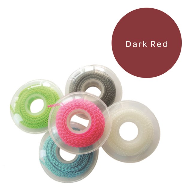 Elastomeric Chain Continuous Dark Red