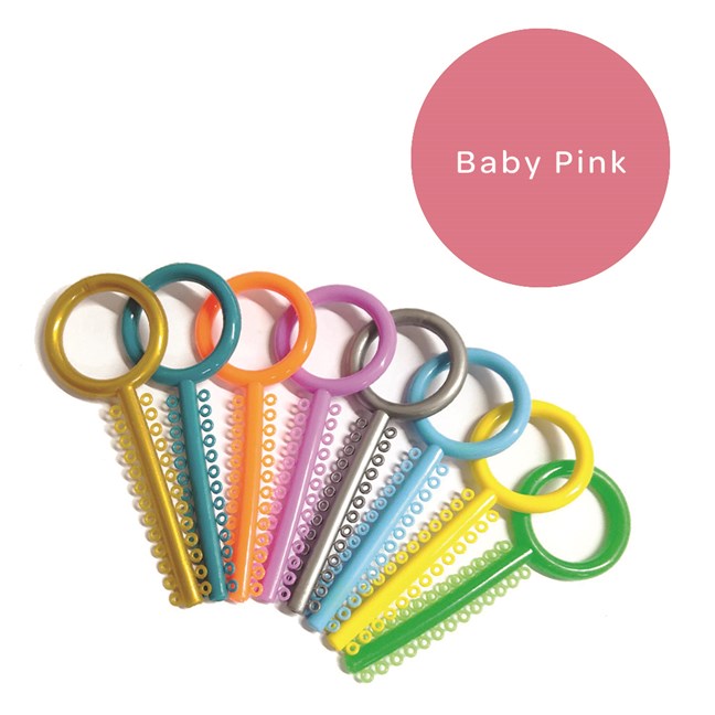 Elastomeric Ligatures Baby Pink