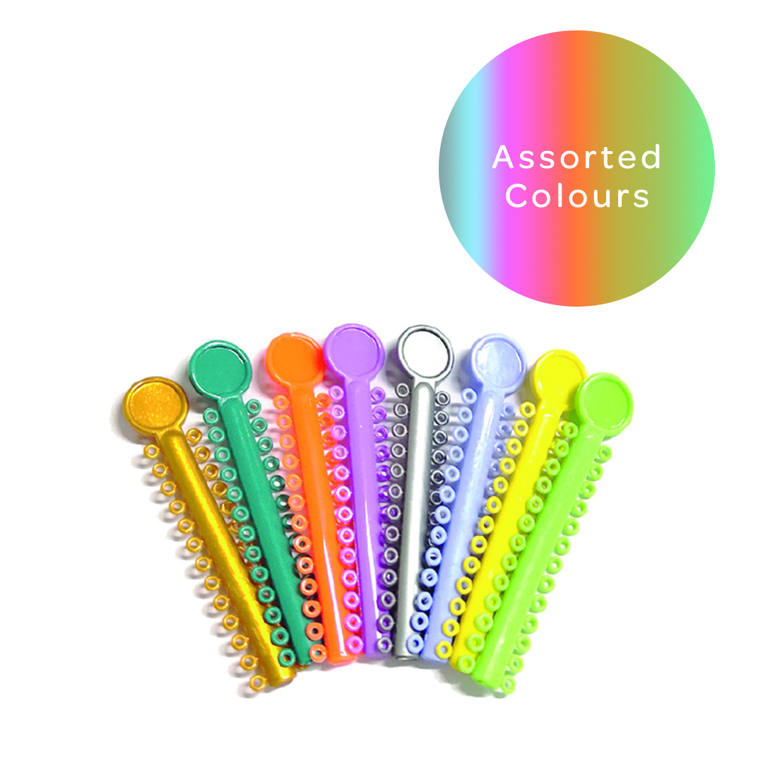 UOE180 Elastomeric Ligatures Regular Assorted