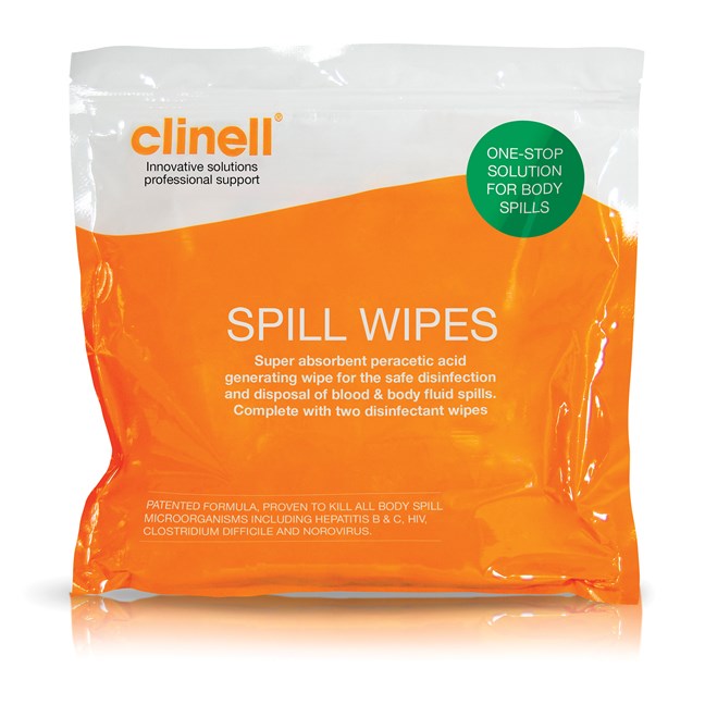 Clinell Spill Wipes